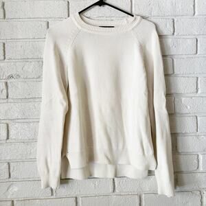ABLE Lily Pullover Sweater Cream XS 100% Certified Organic Cotton Fair Trade